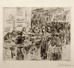 M. Liebermann, Jewish Quarter (Amsterdam) by Max Liebermann